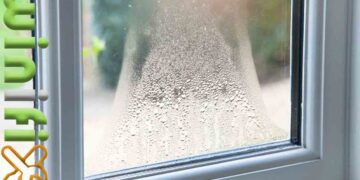 عرق کردن شیشه دوجداره