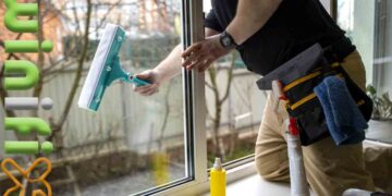 تمیزکردن پنجره دوجداره