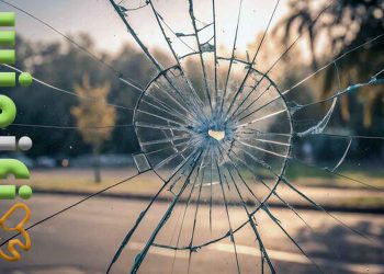 تعویض شیشه‌ شکسته ناشی از جنگ