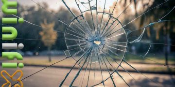 تعویض شیشه‌ شکسته ناشی از جنگ